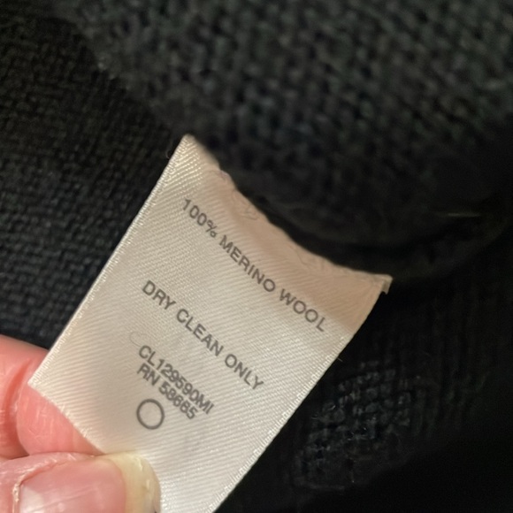 Classique Entier merino black sweater S new - Picture 4 of 4
